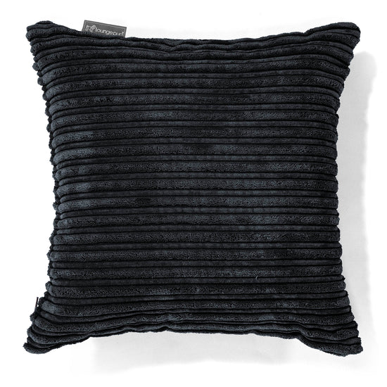 Putetrekk 47 x 47cm - Kordfløyel Svart 01