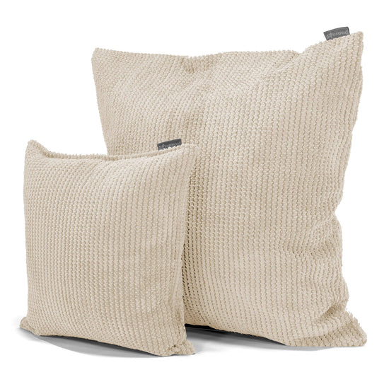 Putetrekk 47 x 47cm - Pom-pom Elfenben 02