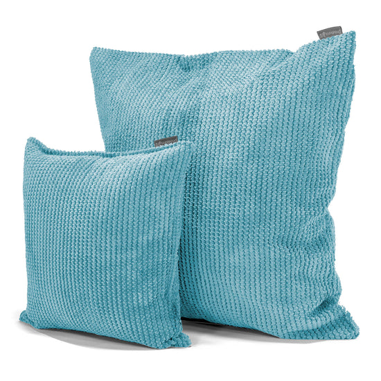 Putetrekk 47 x 47cm - Pom-pom Turkis 02