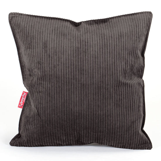 Putetrekk 47 x 47cm - Smalstripet Cord Grafitt 01