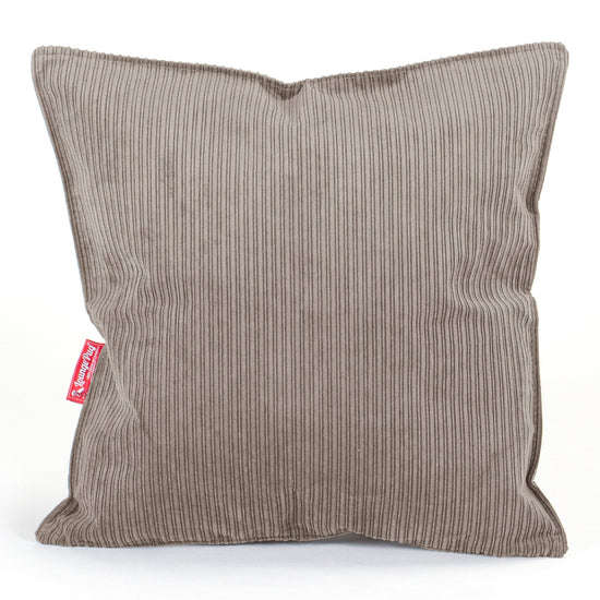 Putetrekk 47 x 47cm - Smalstripet Cord Mink 01