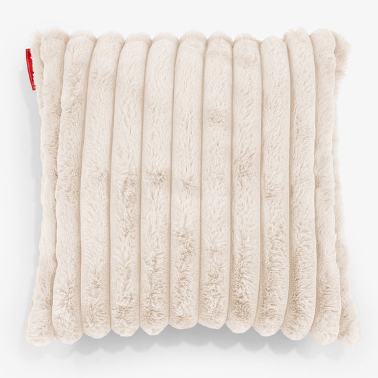 Putetrekk 47 x 47cm - Ultrabehagelig Kord Krem 01