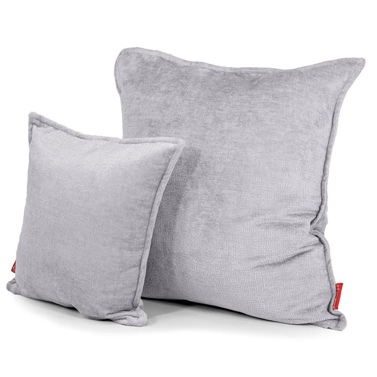 Putetrekk 47 x 47cm - Chenille Grå 02