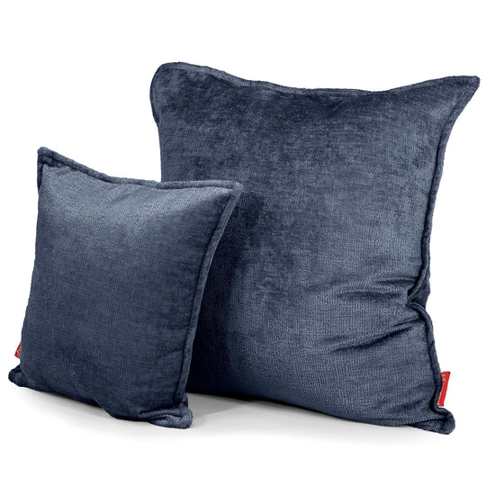Putetrekk 47 x 47cm - Chenille Marineblå 02