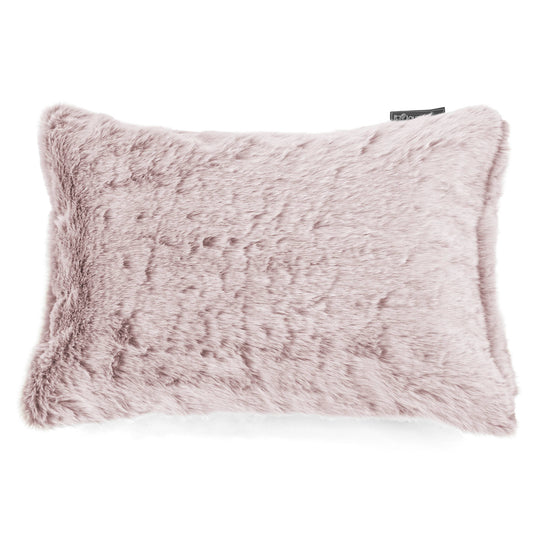 Rektangulær Putetrekk 35 x 50cm - Kanin-fuskepels Støvete Rosa 01