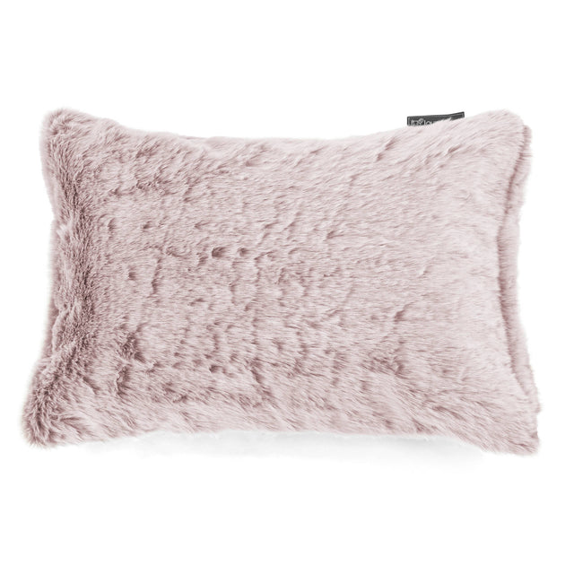 Rektangulær Putetrekk 35 x 50cm - Kanin-fuskepels Støvete Rosa 01