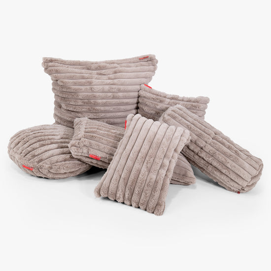 Rektangulær Putetrekk 35 x 50cm - Ultrabehagelig Kord Mink 02