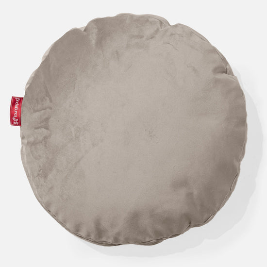 Rund Putetrekk 50cm - Fløyel Mink 01