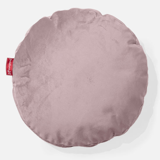 Rund Putetrekk 50cm - Fløyel Rosa 01