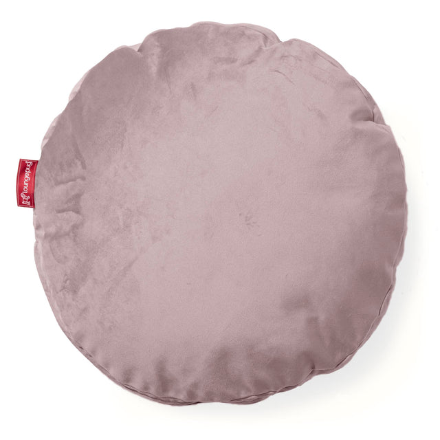 Rund Putetrekk 50cm - Fløyel Rosa 01