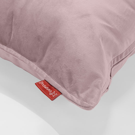 Rund Putetrekk 50cm - Fløyel Rosa 02