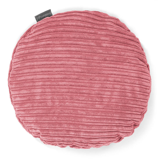 Rund Putetrekk 50cm - Kordfløyel Korall 01