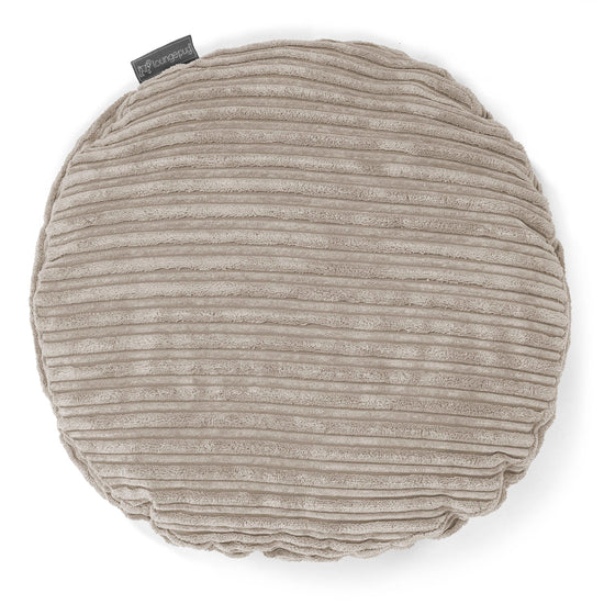 Rund Putetrekk 50cm - Kordfløyel Mink 01