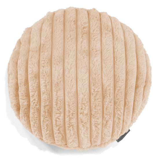 Rund Putetrekk 50cm - Ultrabehagelig Kord Fersken 01