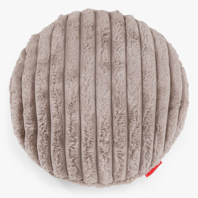 Rund Putetrekk 50cm - Ultrabehagelig Kord Mink 01