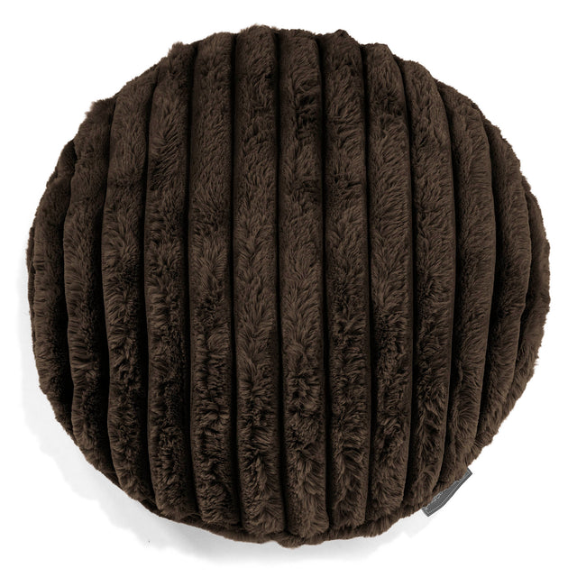 Rund Putetrekk 50cm - Ultrabehagelig Kord Sobel 01
