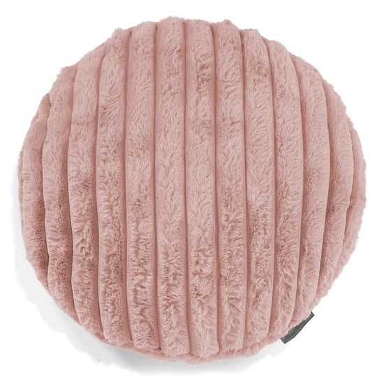 Rund Putetrekk 50cm - Ultrabehagelig Kord Støvete Rosa 01