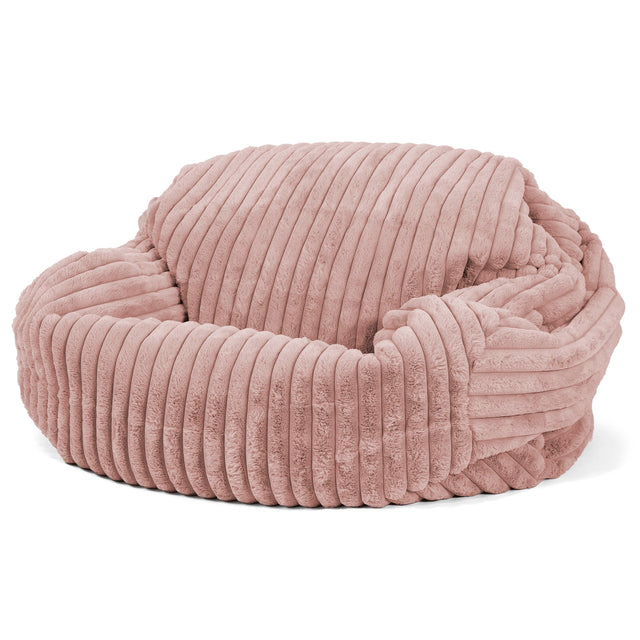 Sabine Sekkesofa - Ultrabehagelig Kord Støvete Rosa 02