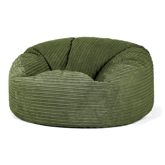 Saccosekk Sofa 'Mammut' - Kordfløyel Skoggrønn 01
