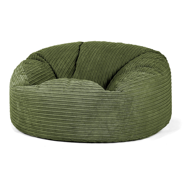 Saccosekk Sofa 'Mammut' - Kordfløyel Skoggrønn 01