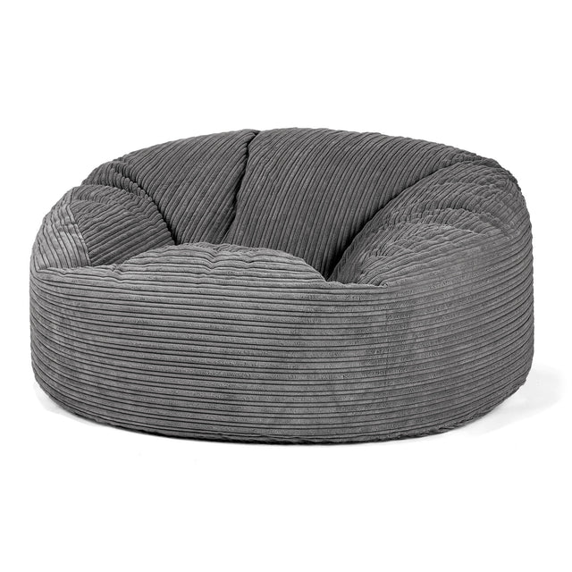 Saccosekk Sofa 'Mammut' - Kordfløyel Skifergrå 01