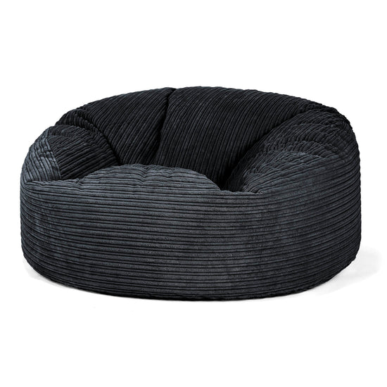 Saccosekk Sofa 'Mammut' - Kordfløyel Svart 01