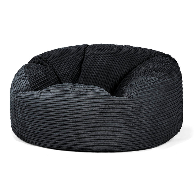 Saccosekk Sofa 'Mammut' - Kordfløyel Svart 01