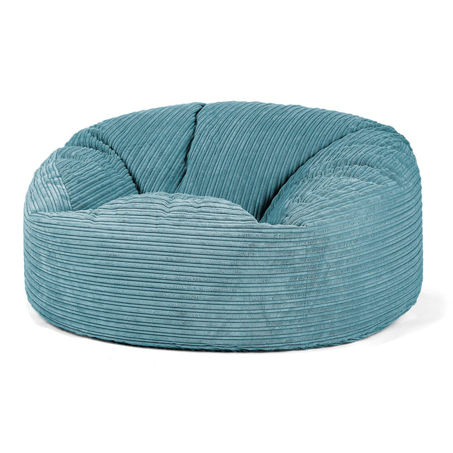 Saccosekk Sofa 'Mammut' - Kordfløyel Turkis 01