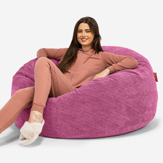Saccosekk Sofa 'Mammut' - Pom-pom Rosa 01