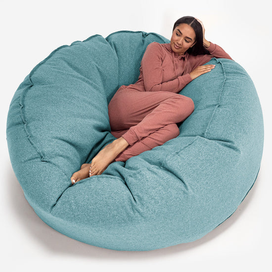 Saccosekk Sofa 'Mega-Mammut' - Interalli Ull Aqua 01