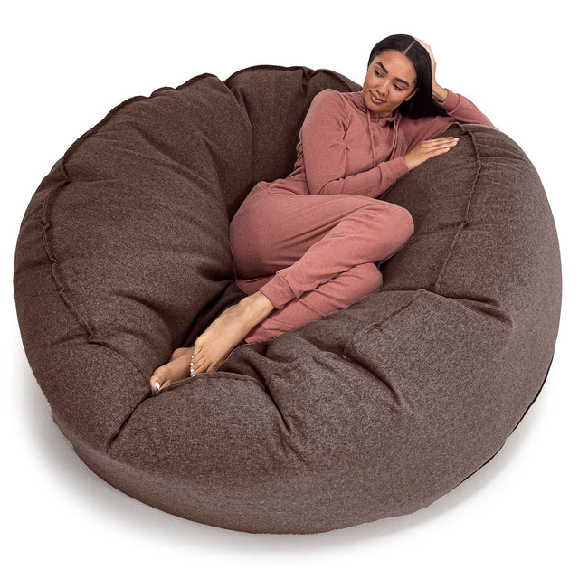 Saccosekk Sofa 'Mega-Mammut' - Interalli Ull Brun 01