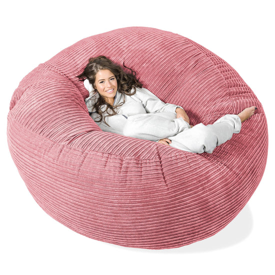Saccosekk Sofa 'Mega-Mammut' - Kordfløyel Korall 01
