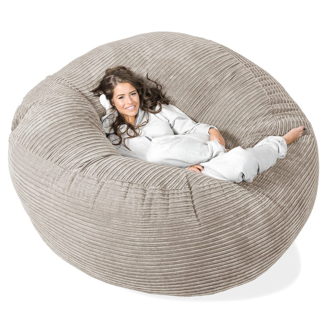 Saccosekk Sofa 'Mega-Mammut' - Kordfløyel Mink 01