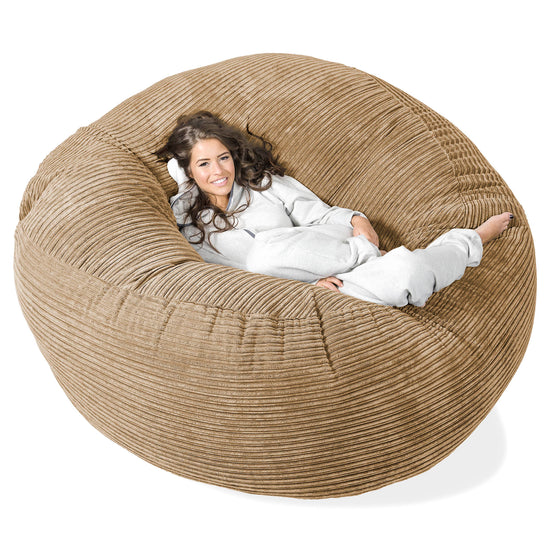 Saccosekk Sofa 'Mega-Mammut' - Kordfløyel Sand 01