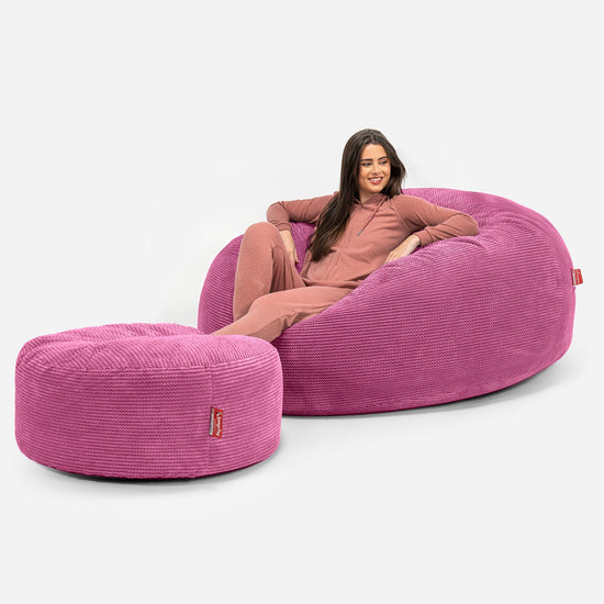 Saccosekk Sofa 'Mega-Mammut' - Pom-pom Rosa 02