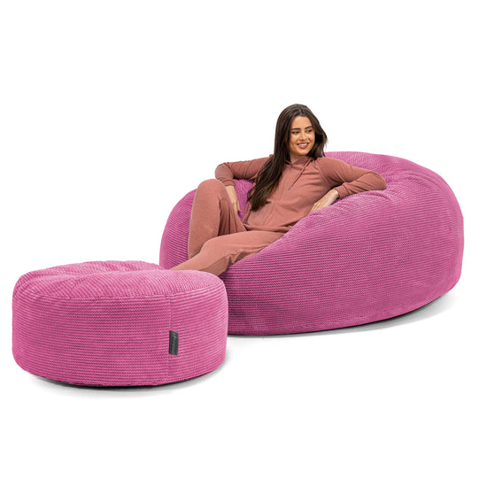 Saccosekk Sofa 'Mega-Mammut' - Pom-pom Rosa 02