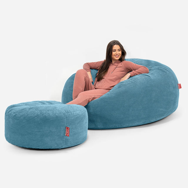 Saccosekk Sofa 'Mega-Mammut' - Pom-pom Turkis 02