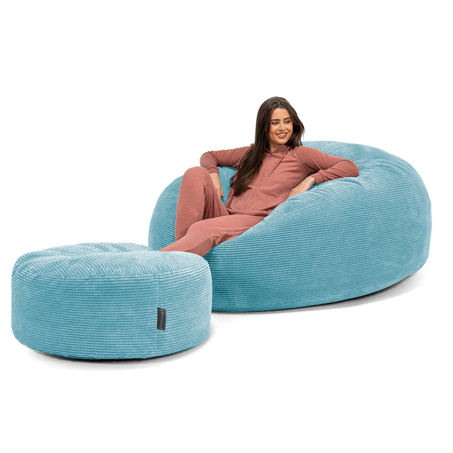 Saccosekk Sofa 'Mega-Mammut' - Pom-pom Turkis 02