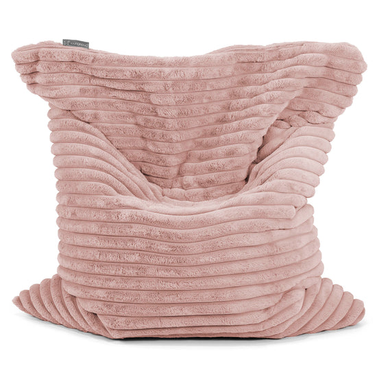 Saccosekk XXL - Ultrabehagelig Kord Støvete Rosa 01