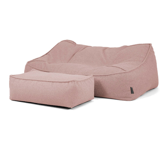 Sloucher Sakkosekk Sofa - Bouclé Rosa_02