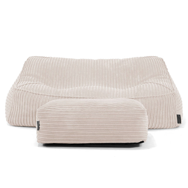 Sloucher Sakkosekk Sofa - Kordfløyel Elfenben 01