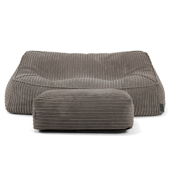 Sloucher Sakkosekk Sofa - Kordfløyel Grafitt 01