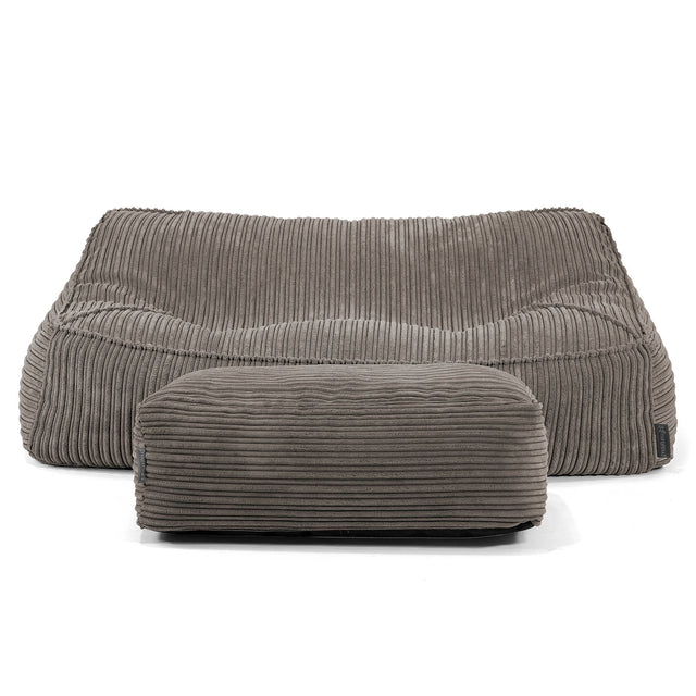 Sloucher Sakkosekk Sofa - Kordfløyel Grafitt 01