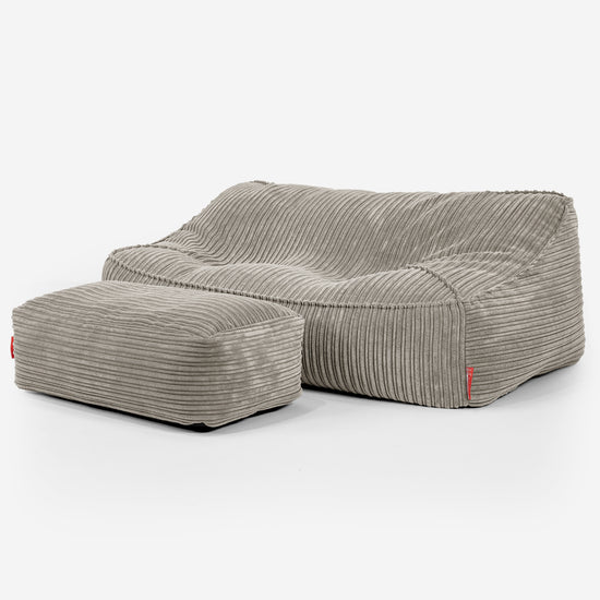 Sloucher Sakkosekk Sofa - Kordfløyel Mink 02