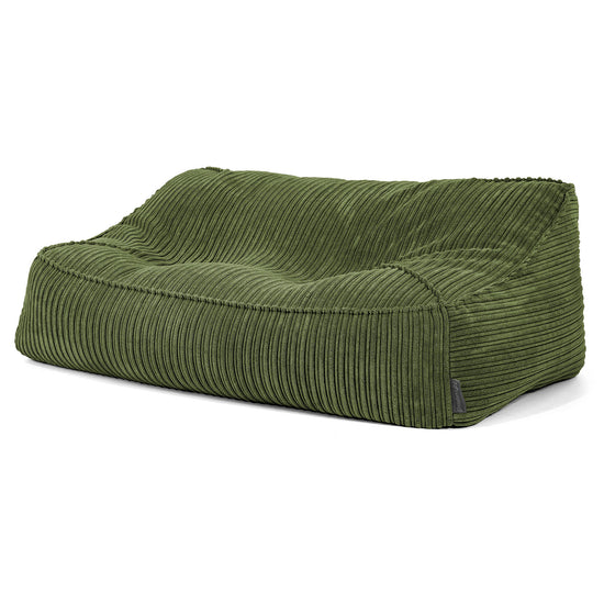Sloucher Sakkosekk Sofa - Kordfløyel Skoggrønn 02