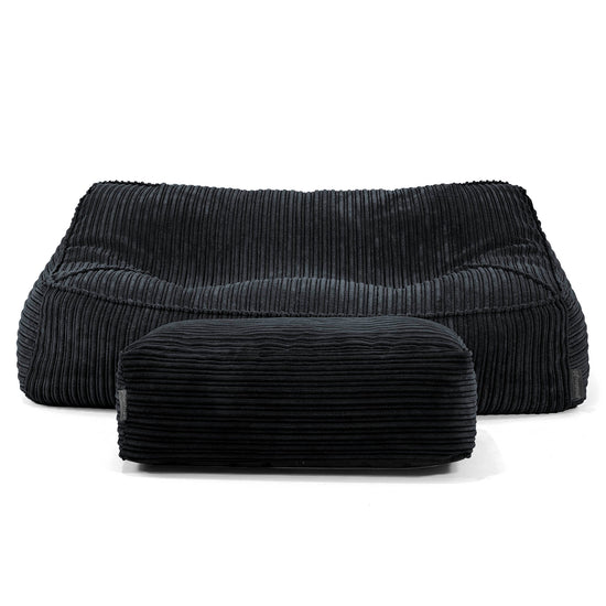 Sloucher Sakkosekk Sofa - Kordfløyel Svart 01