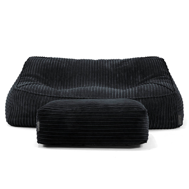 Sloucher Sakkosekk Sofa - Kordfløyel Svart 01