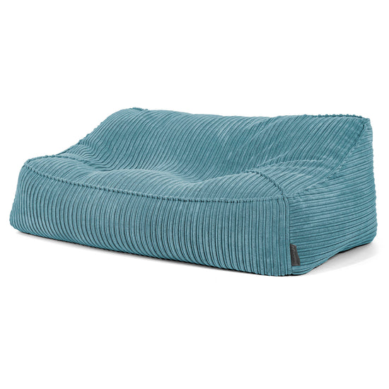 Sloucher Sakkosekk Sofa - Kordfløyel Turkis 02