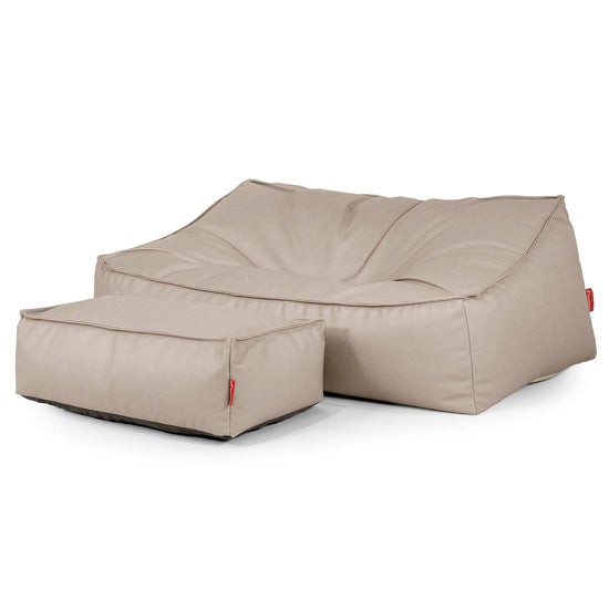 Sloucher Sakkosekk Sofa - Vegansk Skinn Elfenben 02