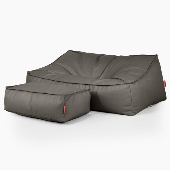 Sloucher Sakkosekk Sofa - Vegansk Skinn Grå 02